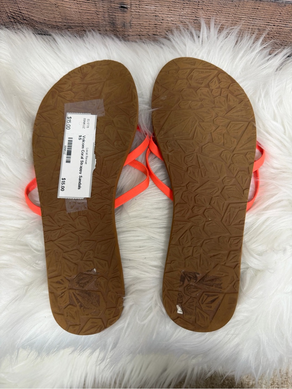 Volcom Coral Strappy Sandals 9.5 - Picture 6 of 7